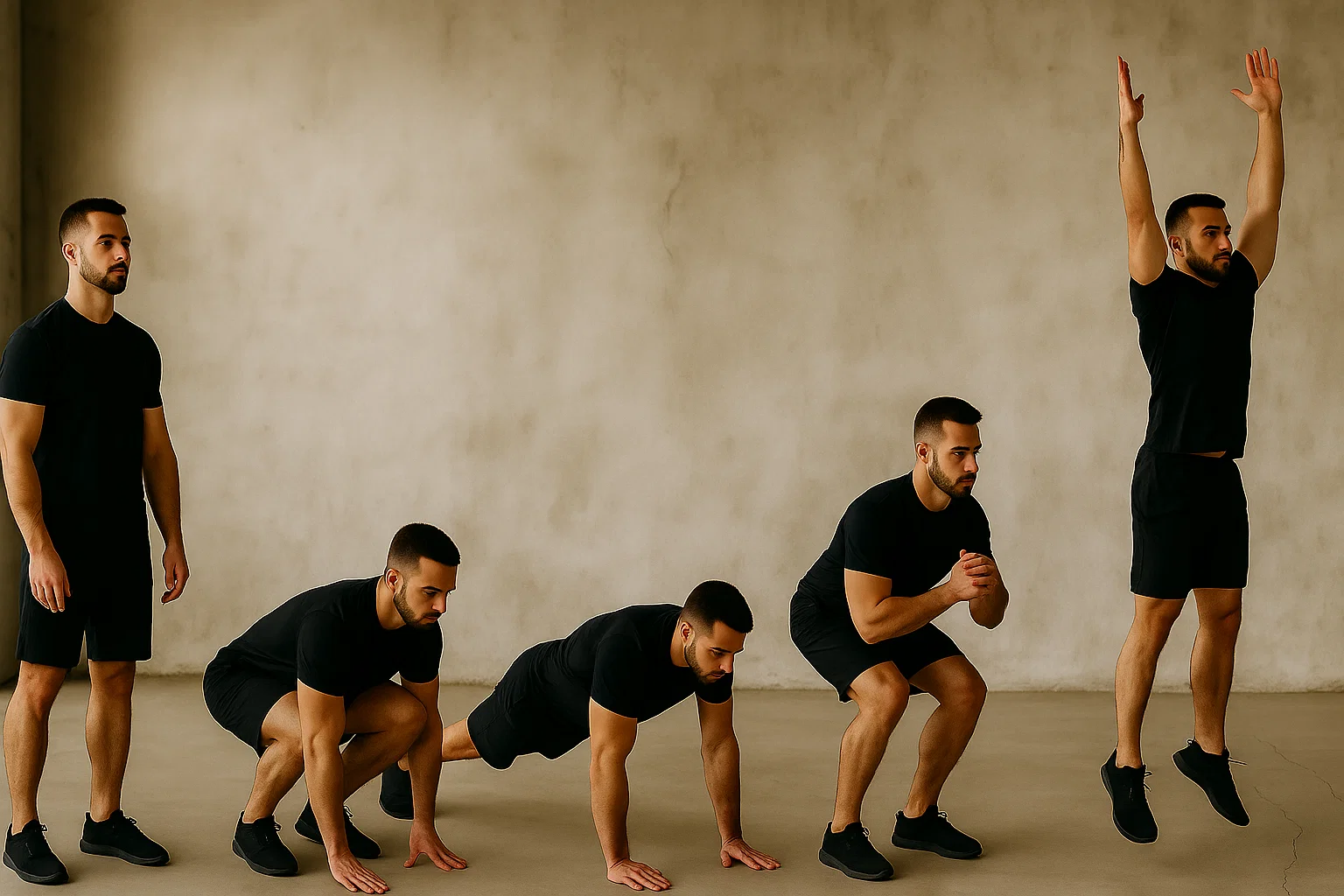 Burpee sequence demonstration